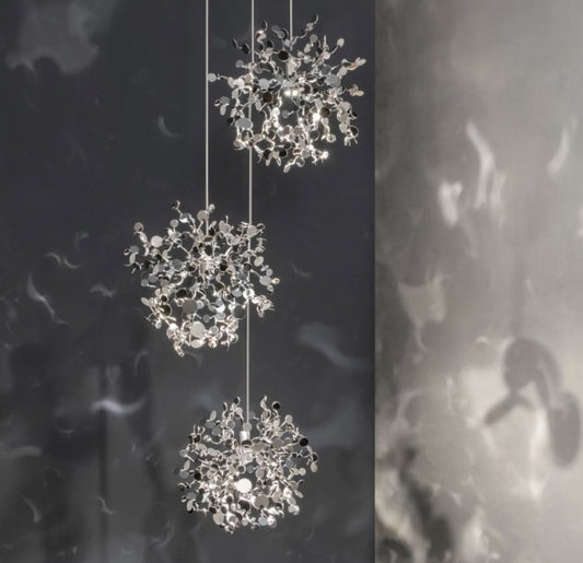 Terzani Argenot Mon Bijou 3er Pendelleuchte edelstahl